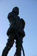 Statue of Don Pedro Menendez de-Aviles who founded St. Augustine on Sept. 8, 1565 as Conquistador Captain General. St Augustine, FL.
