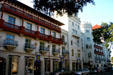 Spanish Renaissance style buildings along King Street. St Augustine, FL.