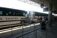 Buses which take visitors to sites of Kennedy Space Center. FL.