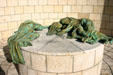 Death portrayed at Holocaust Memorial. Miami Beach, FL.