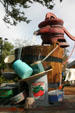 Water play area of Woody Woodpecker's Kid Zone© at Universal Studios. Orlando, FL.