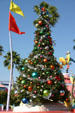 Christmas tree at Universal's Islands of Adventure. Orlando, FL.