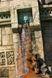 Water falls from Poseidon's Fury© at Islands of Adventure. Orlando, FL.