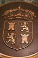 Seal of Spain when it governed Florida in new State Capitol. Tallahassee, FL.