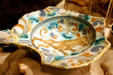 Pottery barber's bowl recovered from Spanish shipwreck in Museum of Florida History. Tallahassee, FL.