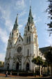Cathedral of St. John the Baptist against sky. Savannah, GA.
