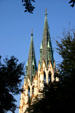 Spires of Cathedral of St. John the Baptist. Savannah, GA.