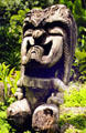 Totem at Waimea Valley Adventure Park. Oahu, HI.