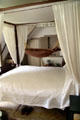 Canopy bed in Oldest Frame House of Mission House Museum. Honolulu, HI.