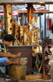 Wood carver shop at International Market Place. Waikiki, HI.
