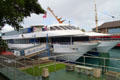 Atlantis Navatek I Cruise boat used for whale watching tours. Waikiki, HI.