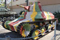 Japanese light tank from above at U.S. Army Museum. Waikiki, HI.
