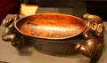 Wooden Hawaiian meet platter at Bishop Museum. Honolulu, HI.