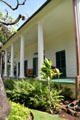 Queen Emma Summer Palace retreat for Queen Emma & husband King Kamehameha IV prefabricated in Boston. Honolulu, HI.