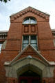 Facade of Squirrel Cage Jail. Council Bluffs, IA