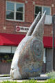 Haymarket Rabbits sculpture by Deborah Masuoka. Council Bluffs, IA