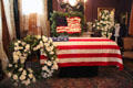Coffin at Dodge House. Council Bluffs, IA.