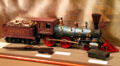 Model of Central Pacific's Jupiter present at last spike Promontory Summit ceremony at Union Pacific Railroad Museum. Council Bluffs, IA.