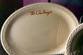 Challenger dining pattern plate at Union Pacific Railroad Museum. Council Bluffs, IA.