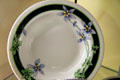 UP Columbine plate by Syracuse China used on Columbine train between Chicago & Denver at Union Pacific Railroad Museum. Council Bluffs, IA.