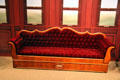 Settee from Abraham Lincoln's rail car at Union Pacific Railroad Museum. Council Bluffs, IA.