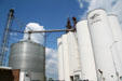 Grain elevators of Clarence. Clarence, IA.