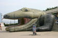 Dragon serves as covered entrance to Shedd Aquarium. Chicago, IL.