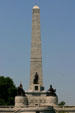 Memorial obelisk & Civil War sculptures of Abraham Lincoln's Tomb. Springfield, IL.