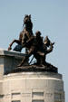 Civil War memorial sculpture on Lincoln's Tomb. Springfield, IL.