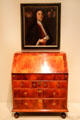 Dropfront desk from Boston, MA with portrait of Henry Gibbs by unknown at Art Institute of Chicago. Chicago, IL