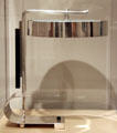 Silver table lamp by Walter von Nessen of New York City at Art Institute of Chicago. Chicago, IL