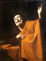 Penitent St Peter painting by Jusepe de Ribera at Art Institute of Chicago. Chicago, IL.
