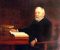 President Benjamin Harrison portrait by T.C. Steele at Benjamin Harrison Presidential Site. Indianapolis, IN.