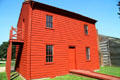 Indiana Territory Capitol or Red House (Legislature moved in 1811, taking over a tailor shop built ) at Vincennes Indiana State Historic Sites. Vincennes, IN.
