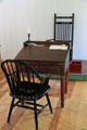Speaker's chair & clerk's desk in first floor House of Representatives chamber Indiana Territory Capitol. Vincennes, IN.
