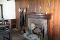 Fireplace in Elihu Stout Print Shop. Vincennes, IN.