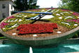 Floral clock at Kentucky State Capitol. Frankfort, KY.