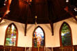 Tiffany stained glass windows in apse of St. James Episcopal Church. Baton Rouge, LA.