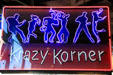 Krazy Korner neon sign on Bourbon St. New Orleans, LA.
