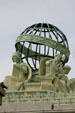 Zodiac globe with allegorical females atop U.S. Court of Appeals Building. New Orleans, LA