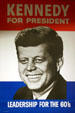 Kennedy for President poster in JFK Library. Boston, MA