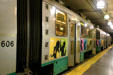 Subway cars. Boston, MA.