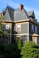 Roofline details of Samuel H. Cook house. New Bedford, MA.