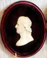 Wax bas relief portrait of William Rotch Jr. by Robert Ball Hughes at Rotch-Jones-Duff House. New Bedford, MA.
