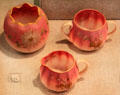 Glassware by Mount Washington Glass Co. of New Bedford at New Bedford Whaling Museum. New Bedford, MA.