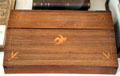 Inlaid eagle lap desk at 1749 Court House Museum. Plymouth, MA.