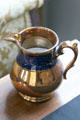 Lusterware pitcher at Mayflower Society House. Plymouth, MA.
