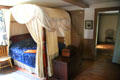 Canopied bed at Jabez Howland House. Plymouth, MA.