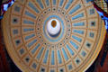 Dome interior of Quincy Market building at Faneuil Hall Market. Boston, MA.