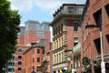 Streetscape up Union St. from Faneuil Hall. Boston, MA.
